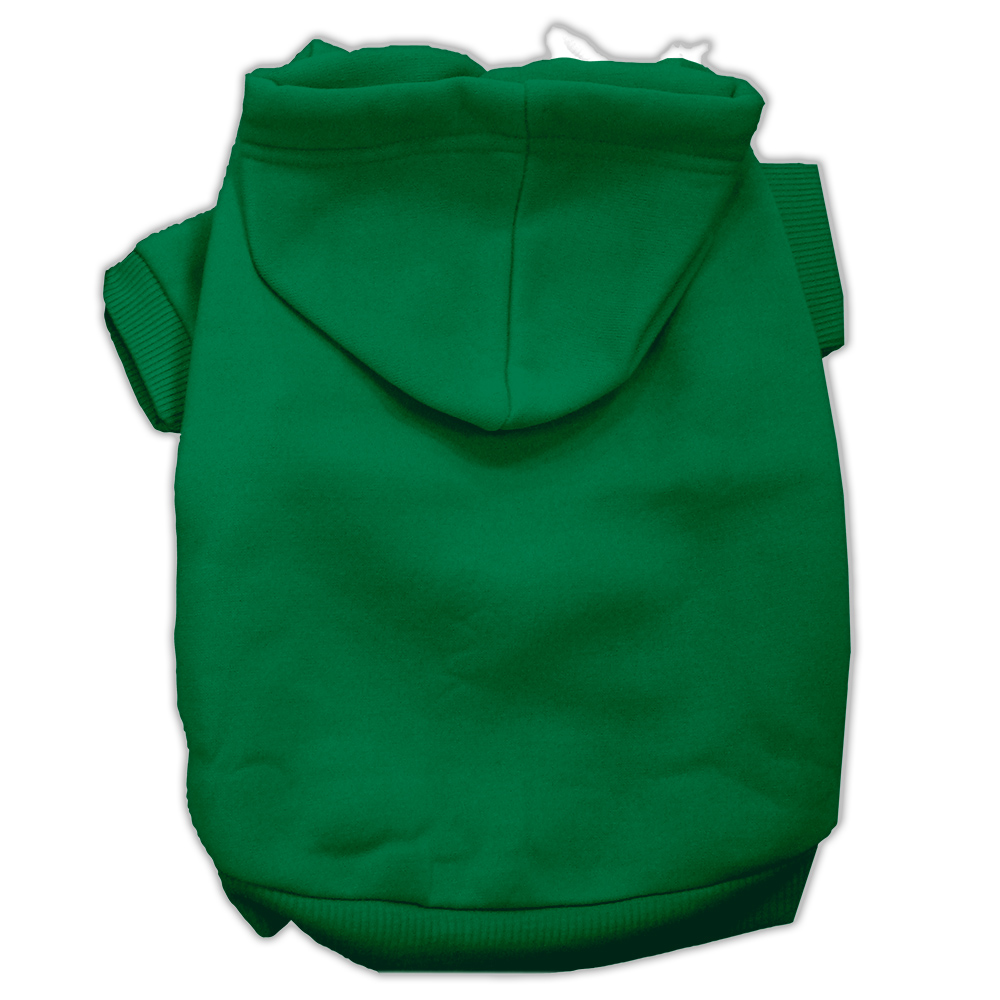 Blank Pet Hoodies Emerald Green Size Large